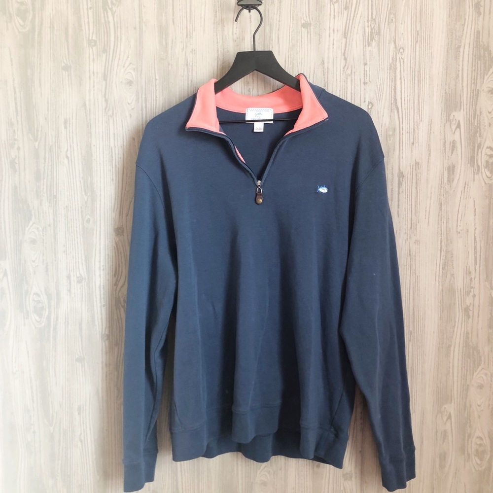 Southern Tide Skipjack Navy Quarter Zip Pullover
